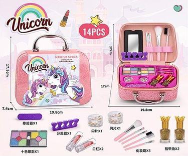 16Pcs Unicorn Realistic Makeup Bag